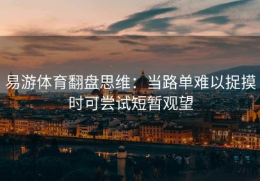 易游体育翻盘思维：当路单难以捉摸时可尝试短暂观望