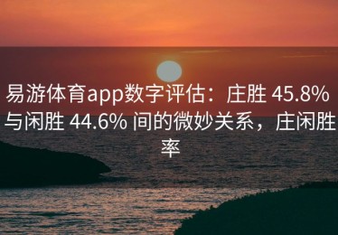 易游体育app数字评估：庄胜 45.8% 与闲胜 44.6% 间的微妙关系，庄闲胜率