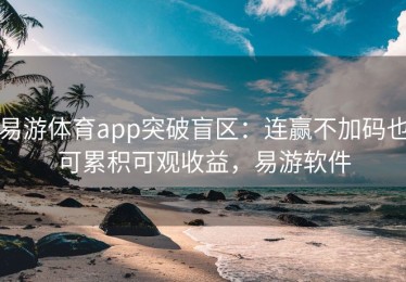 易游体育app突破盲区：连赢不加码也可累积可观收益，易游软件