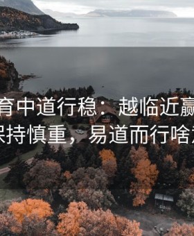 易游体育中道行稳：越临近赢时越需要保持慎重，易道而行啥意思