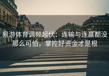 易游体育调频起伏：连输与连赢都没那么可怕，掌控好资金才是根
