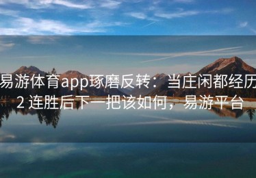 易游体育app琢磨反转：当庄闲都经历 2 连胜后下一把该如何，易游平台