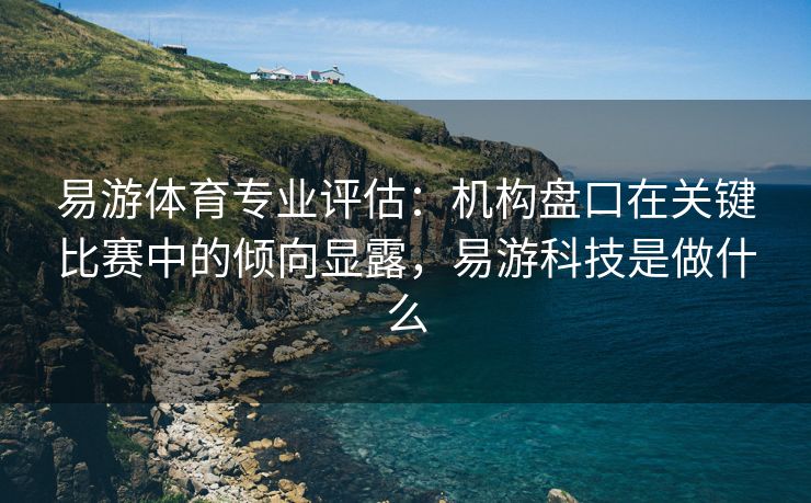 易游体育专业评估：机构盘口在关键比赛中的倾向显露，易游科技是做什么