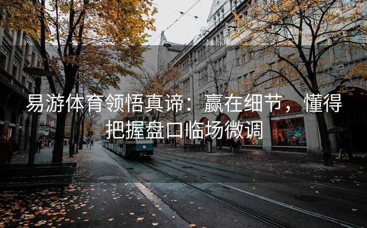 易游体育领悟真谛：赢在细节，懂得把握盘口临场微调